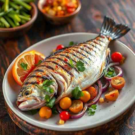 Grilled Whole Snapper - Ivorian Poisson Braisé Recipe